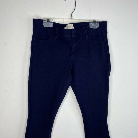 J.Crew The Gigi Pant Women 2 Navy Stretch Skinny Ponte Classic Minimalist Preppy - Picture 2 of 10